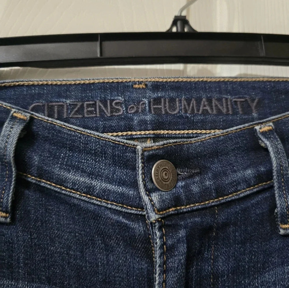 Citizens of Humanity Rocket High Rise Skinny Jeans, Dark Wash, Stretch, EUC! - Picture 11 of 14